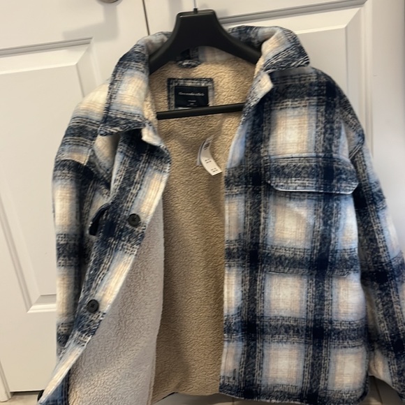 Men’s Abercrombie Sherpa Lined Shirt. XXL. Brand new with tags. - Picture 2 of 6